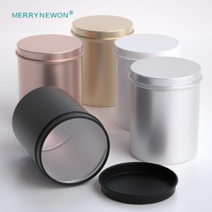 Envase Redondo de Aluminio Personalizado de 750 ml/25 oz para Alimentos en Polvo, Herramientas de Maquillaje, Dulces o Pasteles - Product Image 1