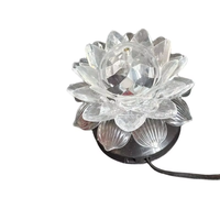 Lumière colorée de Disco du cristal RVB LED du fabricant de la Chine tournant l'effet de partie de Lotus pour la vente en gros d'étape de KTV