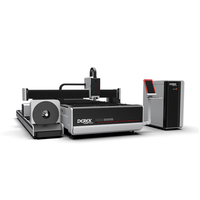 6 mètres de longueur 3000*1500mm Machine de découpe de tubes en métal Double mandrin pneumatique Supports de refroidissement par eau BMP PLT DWG DST HIWIN