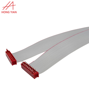 Tùy Chỉnh Kết Nối <span class=keywords><strong>IDC</strong></span> 1.27Mm 2.54Mm Pitch Che Chắn 2-64 Pins Màu Đỏ Màu Đen Cầu Vồng Phẳng Cáp - Product Image 2