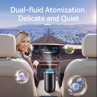 Rafraîchisseur d'air personnalisé pour voiture, huiles essentielles, diffuseur de parfum portable de luxe pour voiture avec lumière ambiante