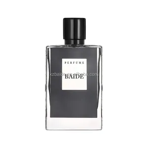 Frasco de perfume de marca de lujo personalizado 50ml 100ml con tapa zamac