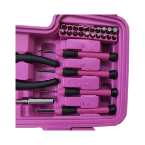 Juego de Herramientas de Ferretería Multifunción de 39 Piezas con Alicates de Articulación Deslizante, Estuche Rosa/Personalizado, para Mecánica <span class=keywords><strong>General</strong></span> del Hogar, OEM Personalizado - Product Image 3