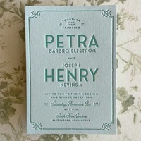Invitations de mariage personnalisables en petites quantités avec enveloppes, cartes de réponse, cartes de programme, papier fantaisie et gaufrage