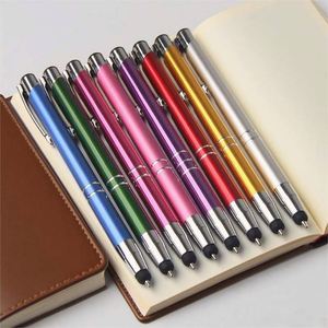 Customized Multi Color Eight Options 0.7mm Fine Tip Metal Ballpoint <b>Pens</b> Promotional Black Ink Portable Office Instruments - Product Image 3