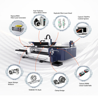 Machine de découpe laser économique 1500W 3000W pour tôles et tubes en métaux ferreux et non ferreux, profilés et tubes, à table unique