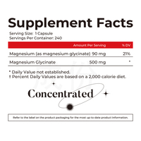 Cápsulas de glicinato de magnesio personalizadas de fábrica ODM OEM 500mg para mujeres y hombres Suplemento para dormir Soporte cardíaco y muscular