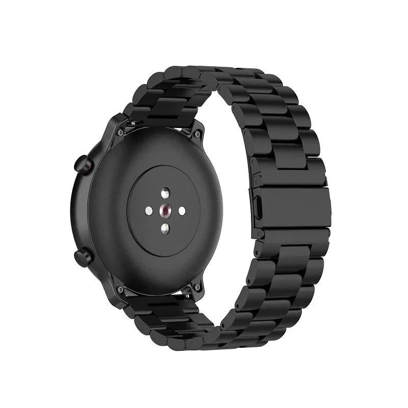 Cinturino Smart Watch con fibbia a farfalla in acciaio inossidabile per cinturini neri Samsung Galaxy Gear S2 Sport Smart Watch
