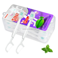 Brosses à dents de voyage mini portables manuelles jetables en acrylique parfumées à la lavande avec perles rafraîchissantes Qisp populaires pour usage hôtelier