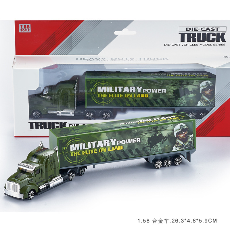 Jouet camion conteneur-militaire