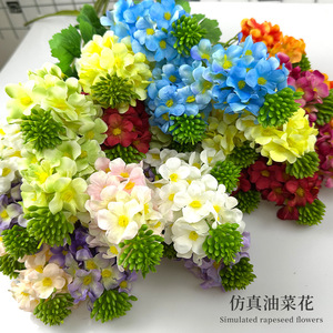 Fleurs artificielles de colza en soie, 80 cm de haut, simulation réaliste, pour mariage, décoration intérieure, accessoires de photographie - Product Image 6