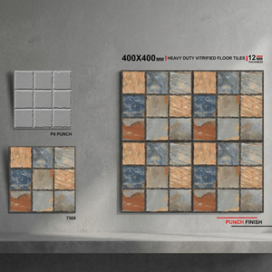 Carreaux de sol extérieurs antidérapants en porcelaine numérique robuste Green Design 40x40cm (400x400mm, 16x16 pouces) - Product Image 6
