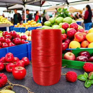 حقائب شبكية أنبوبية من النايلون قابلة للتخصيص من المصنع لتعبئة الخضروات والفاكهة بكرة شبكية