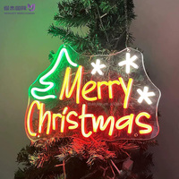 Guirlande lumineuse néon de Noël à LED dimmable, alimentée par USB, pour intérieur, club, bar, pub, enseigne lumineuse de Noël