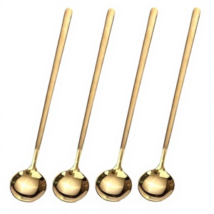304 Stainless Steel Luxury Coffee <b>Measuring</b> <b>Spoon</b> Gold/Rose Gold/Black/Rainbow Colored Plated Mini Dishwasher Safe Party - Product Image 2