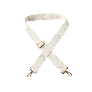 Cinghia in Tessuto da 4 Cm con Freccia, Accessorio per Borsa Beige - Product Image 1