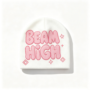 Bonnet en tricot côtelé personnalisé avec revers, broderie ACE et impression numérique, chaud pour l'hiver, idéal pour les voyages, vente en gros - Product Image 3