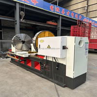 Nouveau tour horizontal robuste SDCNC CW61125, portée de coupe 1250 mm, entre-bâtons 3000 mm, double mandrin, serrage aux deux extrémités, anti-vibration, profilé