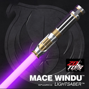 ZD Toys Star Wars Sabre laser Mace <span class=keywords><strong>Windu</strong></span> avec effets lumineux et sonores, modèle de collection, accessoire de cosplay, cadeau pour garçons - Product Image 4