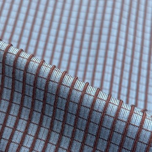 ผ้าแจ็คการ์ดสะท้อนแสงสำหรับชุดว่ายน้ำ 53% ไนลอน 36% โพลีเอสเตอร์ 11% สแปนเด็กซ์ ผ้าแจ็คการ์ดสำหรับชุดโยคะและชุดว่ายน้ำ - Product Image 4