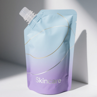 Emballage en plastique écologique anti-fuite 100 ml 250 ml pour aliments pour bébés, jus, recharge de yaourt à la noix de coco, boisson, sachet à bec verseur