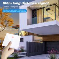 Interrupteur mural tactile intelligent, wi-fi, RF 433Mhz, 110V, commande à distance, interrupteur relai, pour luminaire, compatible avec Tuya, Alexa, Google Home, 220V, allumage/extinction
