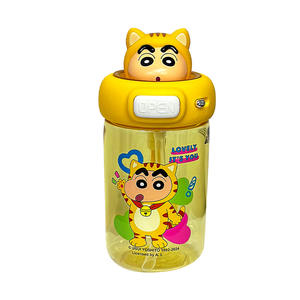 ขวดน้ำลายเครยอนชินจัง 500 มล. วัสดุไทรทัน แบบสองชั้น สำหรับเด็ก กลับไปโรงเรียน ซัมเมอร์ 2024 - Product Image 1