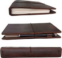 Funda Protectora Personalizada de Cuero de Grano Superior para Cuaderno/Agenda, Venta al por Mayor, Cubierta Personalizada para Diario de Viajero para Negocios