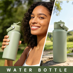 Verifizierte OEM 32oz Isolierte Edelstahl-Wasserflasche mit Individueller Verpackung, Schiebeverschluss, Staubdichtem Strohhalmdeckel, Sport-Trinkflasche - Product Image 3