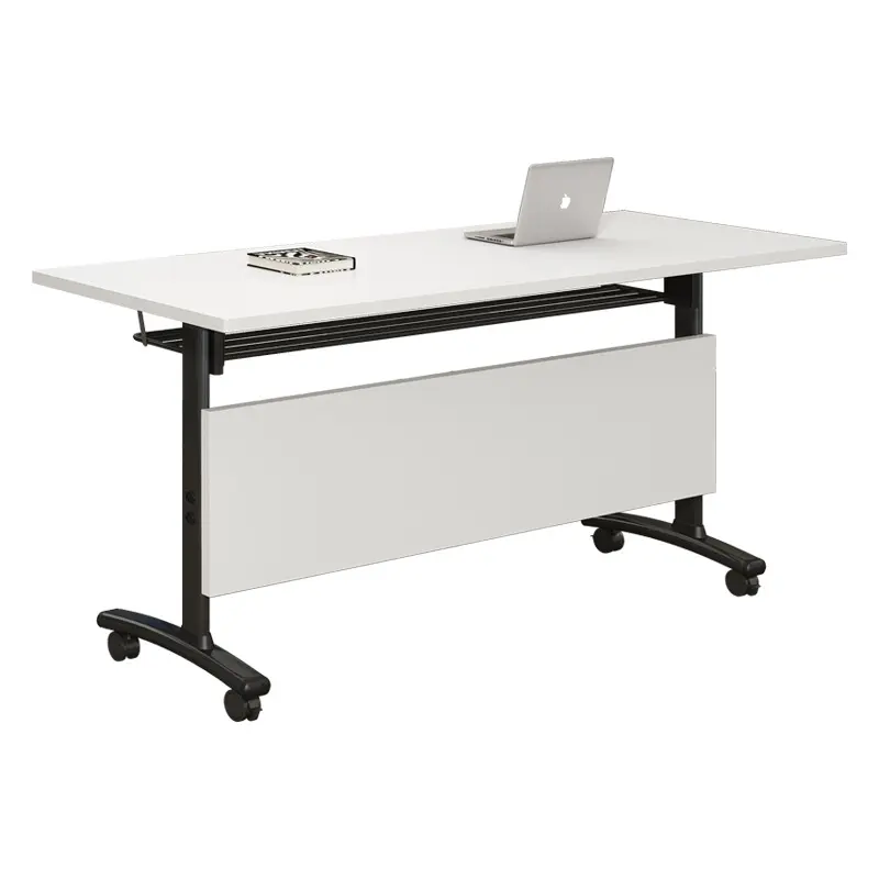 Hiện đại gấp di động hình chữ nhật bàn văn phòng có thể gập lại trường lớp học sinh viên hội nghị nhân viên xoay bàn phòng đào tạo