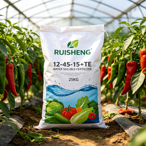 <span class=keywords><strong>Engrais</strong></span> hydrosoluble à haute teneur en phosphore 12-45-15, classé parmi les meilleurs, enrichi en oligo-éléments pour tomates, agrumes, roses, orchidées, marque privée, 25 kg - Product Image 1