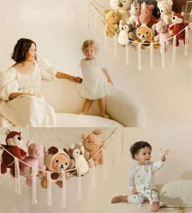 Lớn Góc Đồ Chơi Võng <span class=keywords><strong>Net</strong></span> Lưu Trữ Võng Thú Nhồi Bông Plushie Organizer Chủ Cho Trẻ em' Vườn Ươm Tường Trang Trí Nội Thất - Product Image 2