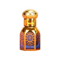 Botol Roll-on Minyak Esensial Emas Terbaru 6ml Parfum Portabel Isi Ulang Botol Kaca Berlapis Emas dengan Sablon Sutra