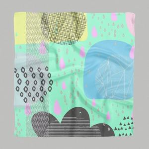 Écharpe en soie pour homme 50x50, logo personnalisé, écharpes de créateur, écharpe en soie de luxe 90x90 - Product Image 3