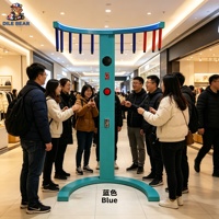 Máquina de Juego Inteligente de Monedas con Palos Caídos, Estructura Metálica Comercial, Equipo de Entrenamiento de Reacción Rápida para Ojos y Manos