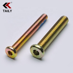 Lục giác đen ổ cắm đầu vít phụ kiện đồ nội thất Allen Bolt phẳng đầu Hex ổ cắm Doanh kết nối đồ nội thất vít - Product Image 2