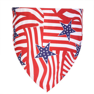 Pañuelo para perros con diseño de bandera estadounidense, bufanda patriótica para el Día de la Independencia, para uso en todas las estaciones - Product Image 4