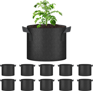 Sacs de culture en fibre végétale respirante de 1 à 200 gallons, pots en tissu pour la croissance des plantes d'intérieur et d'extérieur - Product Image 2