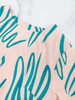 OEM ODM Vente en gros Robe décontractée personnalisée pour femmes à col rond imprimé avec fermeture éclair invisible Logo personnalisé Robes de tous les jours pour femmes