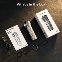 Lampe torche EDC Wurkkos K1 Ultra 2000LM rechargeable USB-C, étanche IPX8, magnétique latérale, 3-en-1 Spot/Flood RGB, pour camping et travail
