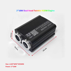 Kit de Luces LED RGBW para Decoración Interior de Automóviles, 32W, PMMA Óptico, IP33, Control Remoto, Sonido, APP, 6.5 pies, 0.75mm, Efecto Estrella - Product Image 5