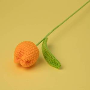 Modern Handmade Knitted Artificial Tulip Flowers Preserved Flowers Creative Gifts Flower Arrangements - Product Image 6