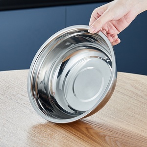 2022ร้อนขายขายส่งครัวซุปชามเสิร์ฟสลัดชามผสมสแตนเลสขัดเกาหลีชามสลัด - Product Image 3