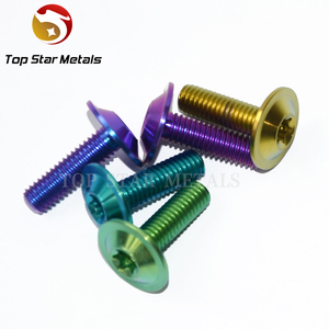 TITST <span class=keywords><strong>Gr5</strong></span> M6 * 20 Pernos <span class=keywords><strong>Gr5</strong></span> Titanio Cabeza delgada con zócalo Torx - Product Image 3