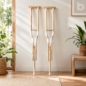 Bastones de Bambú Sostenible de Bamboo Labs, Certificados CE Clase II GB15979-2002, Altura Ajustable, Ligeros, Ayuda de Movilidad para Personas Mayores - Product Image 5