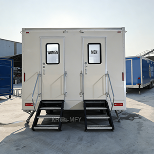 Remorque de toilettes préfabriquée, écologique, durable et portable, avec un équipement de luxe pour le camping, les appartements, les bureaux et les sanitaires extérieurs - Product Image 3