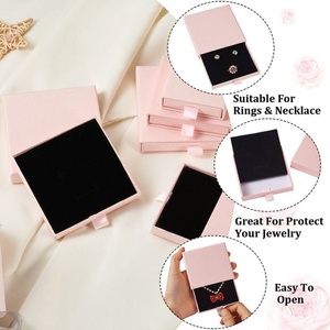 Custom Logo Necklace <b>Earring</b> Bracelet Ring Jewelry Box Packaging Drawer <b>Gift</b> <b>Boxes</b> Luxury Paper Cardboard Packaging With LOGO - Product Image 4
