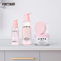 Flacons pompe transparents en PET rose clair de luxe 100ml 150ml 200ml pour emballage cosmétique et soins de la peau, flacons pompe transparents en plastique pour huile corporelle