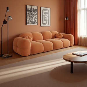 Conjunto de Sofá Seccional Moderno Estofado, Sofá Confortável, Embalagem Compactada a Vácuo, Mobiliário para Sala de Estar - Product Image 6