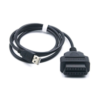 Adaptateur de charge pour alimentation automobile 12V, câble GPS OBD, USB vers connecteur OBDII femelle